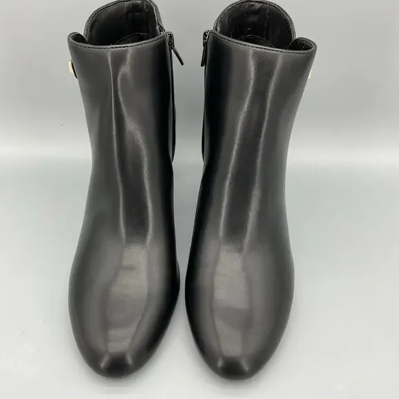 NEW Alfani Women’s PAAM Faux Leather Sleek Booties Black Size 9M - Picture 3 of 10